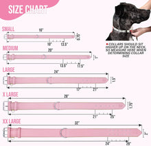 Load image into Gallery viewer, Riparo Genuine Leather Padded Dog Collar - Pink