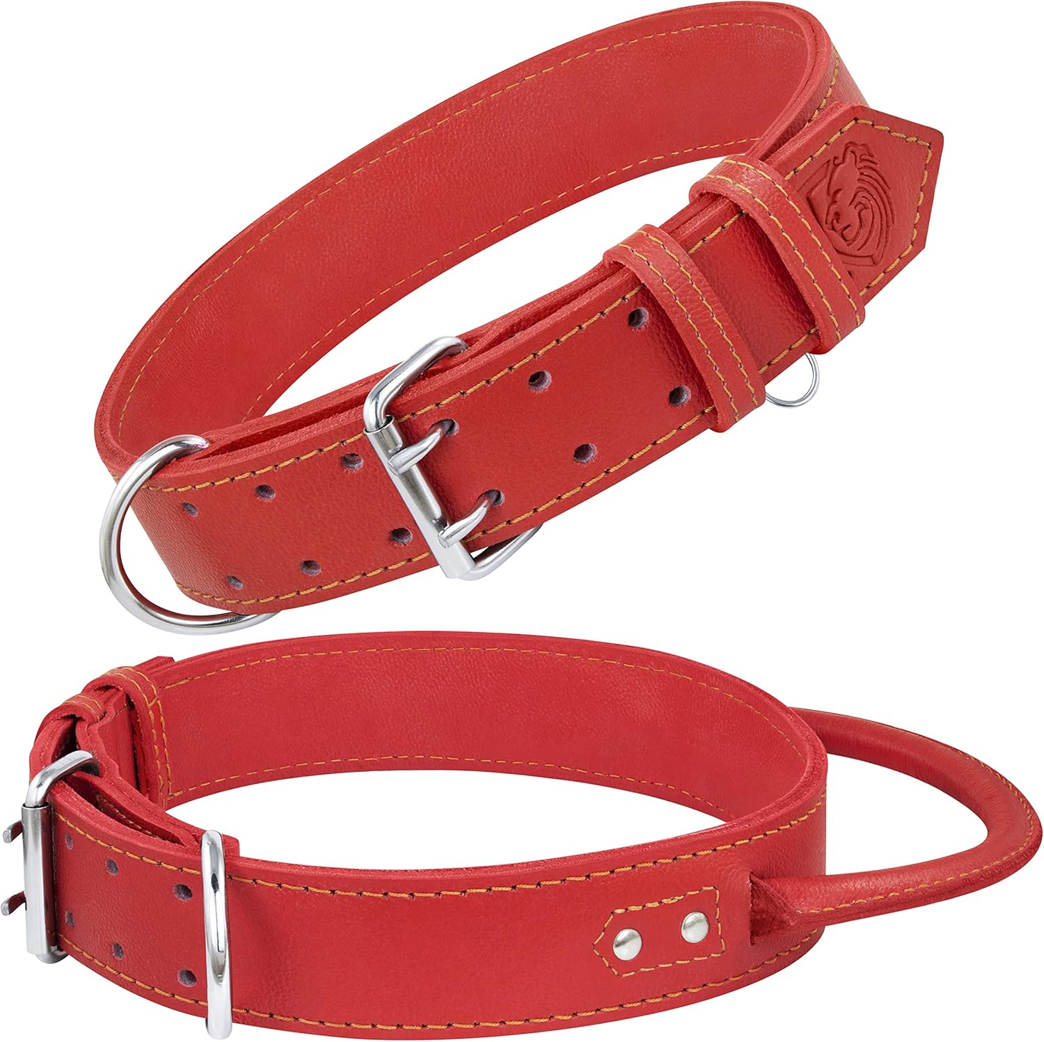 Large dog collar with handle best sale