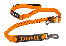 Load image into Gallery viewer, Dog Leash with Padded Handle, Multifunctional Dog Leashes for Medium & Large Dogs with Car Seat Belt, Reflective Threads, 4-6 FT Bungee Dog Leash - Orange