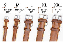 Load image into Gallery viewer, Riparo Genuine Leather Padded Dog Collar - Black/Red Thread