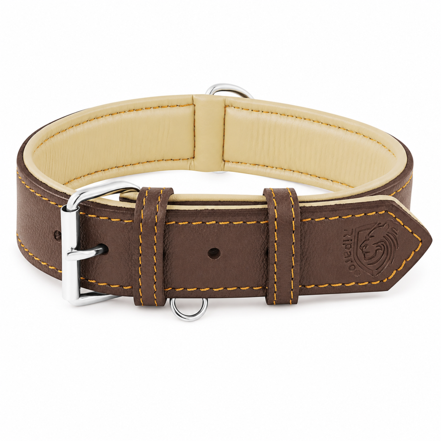 Padded Leather Dog Collar