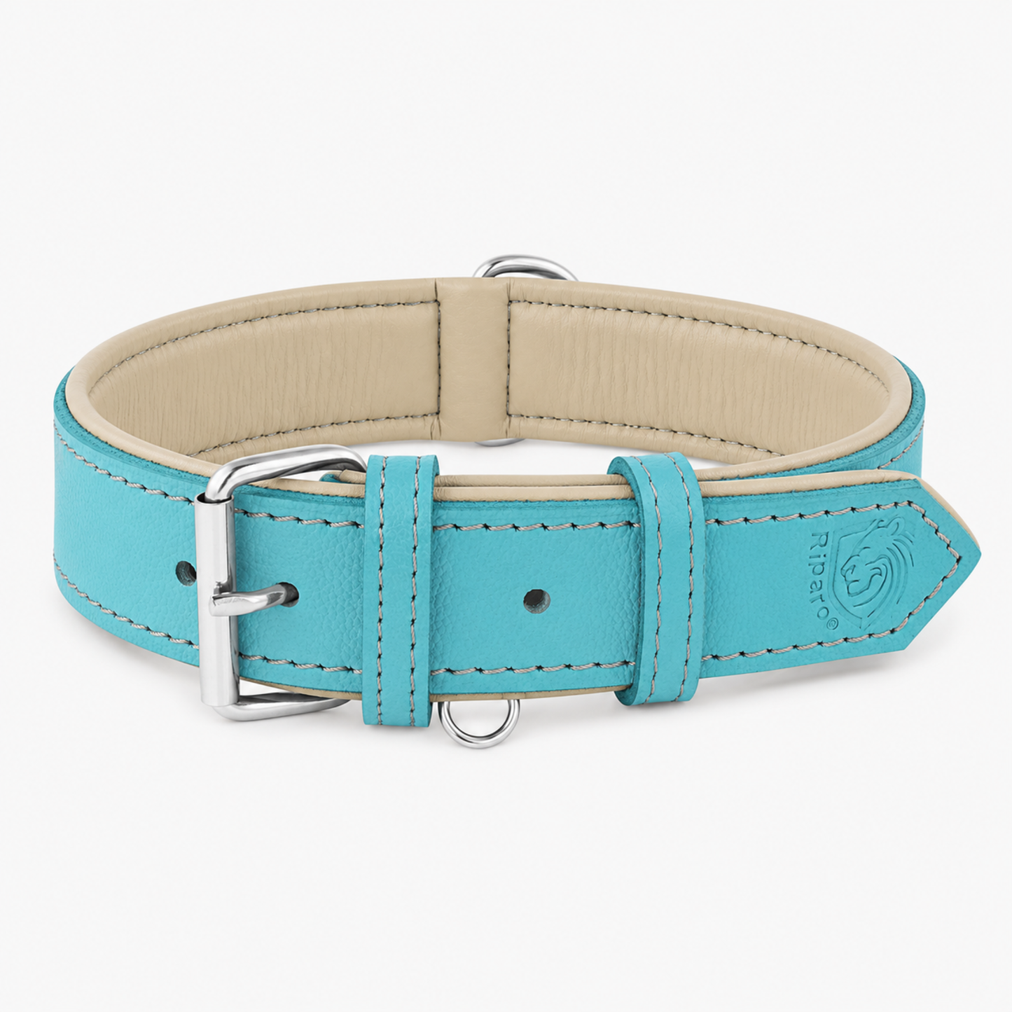 Padded Leather Dog Collar
