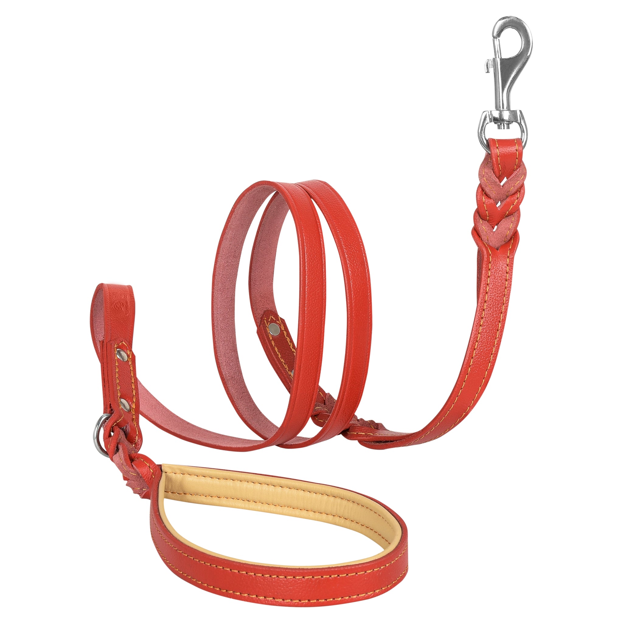 Leather leashes for large dogs best sale