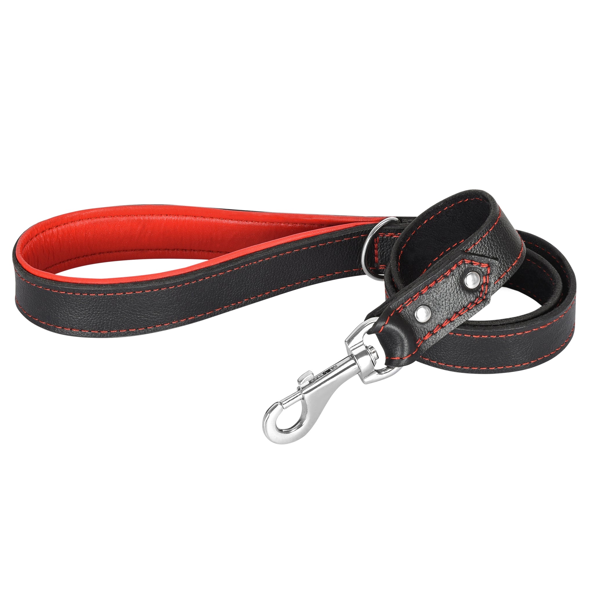 Long leather dog training lead hotsell